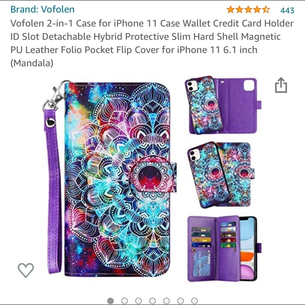 2 in 1 case and wallet for IPhone 11